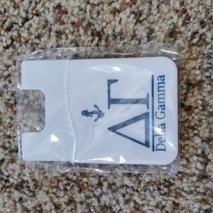 Delta Gamma Adhesive Phone Pocket with Delta Gamma Wearable Magnet